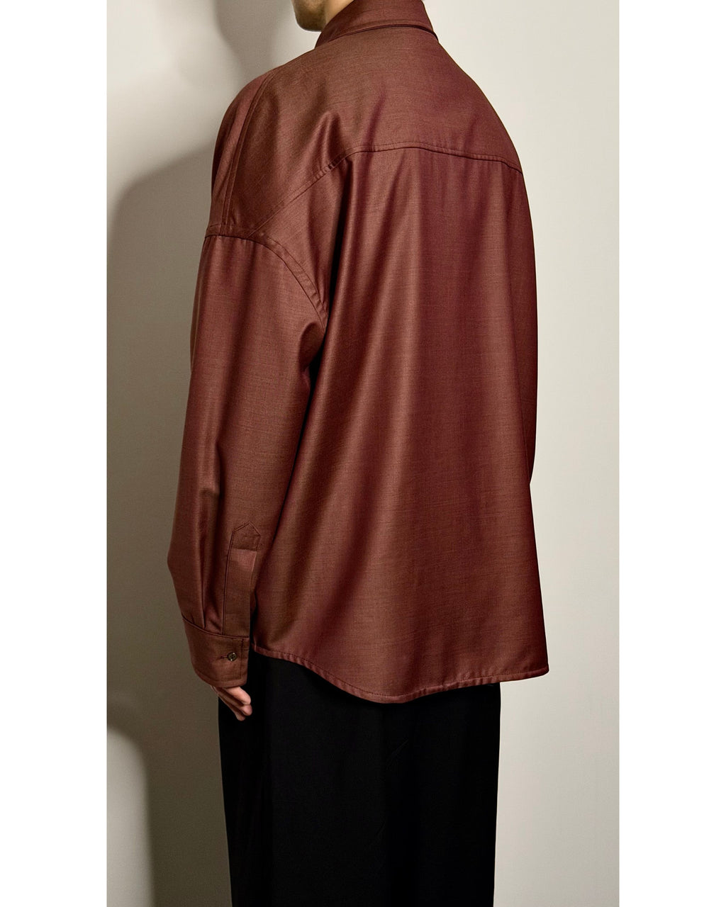 Mineral Madder Super 130s Wool Shirt