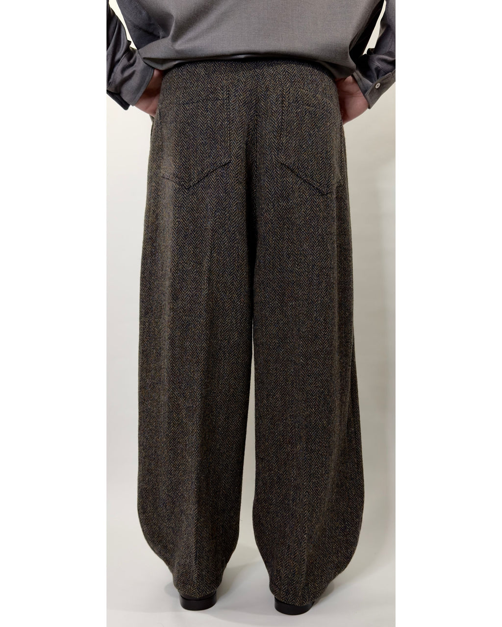 Basalt Rum Harris Tweed Trousers