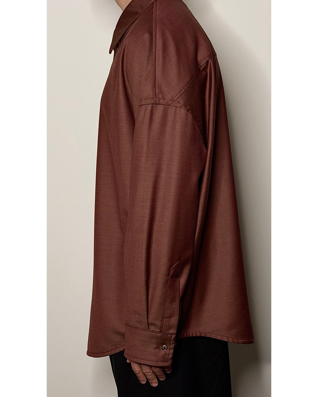 Mineral Madder Super 130s Wool Shirt