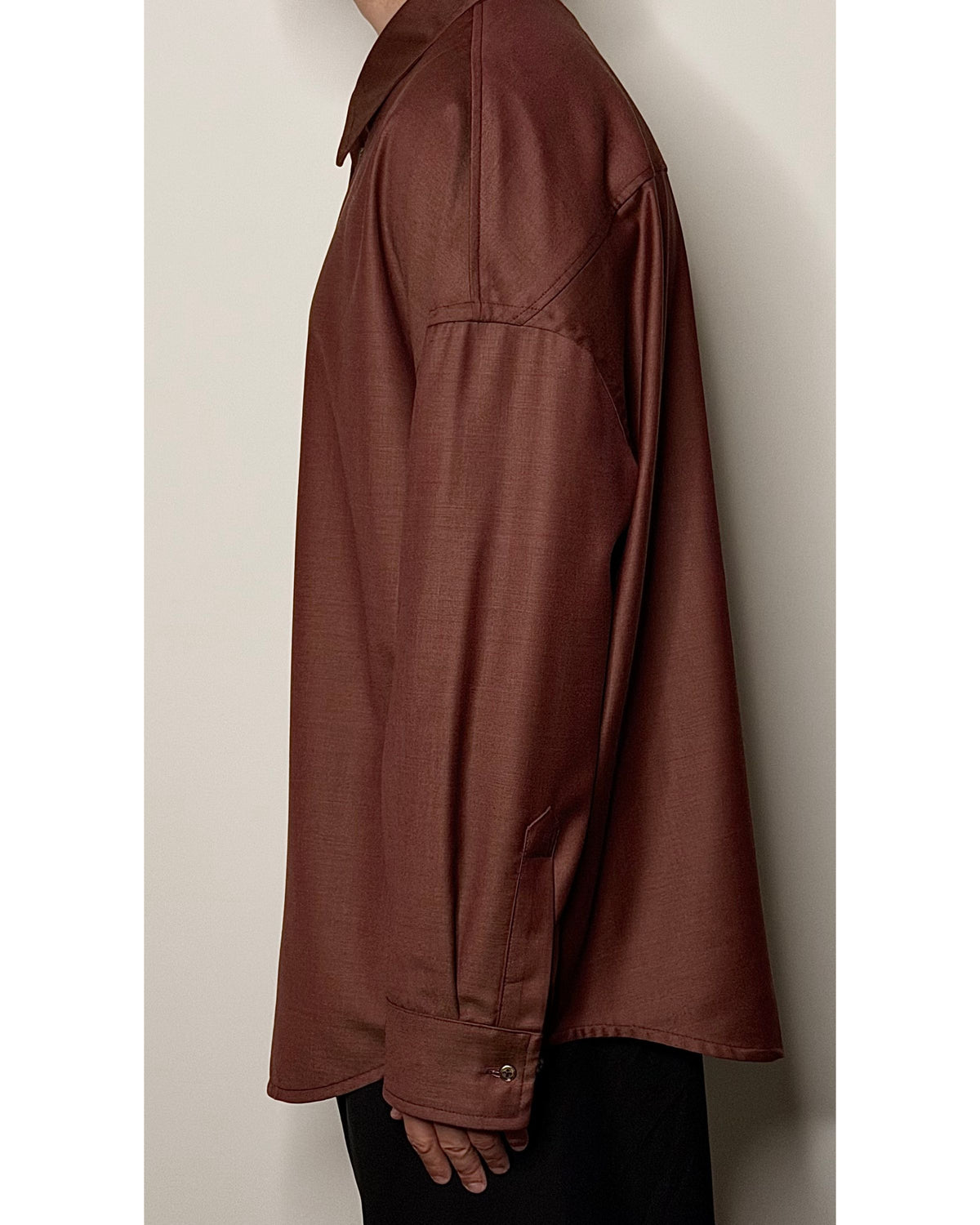 Mineral Madder Super 130s Wool Shirt