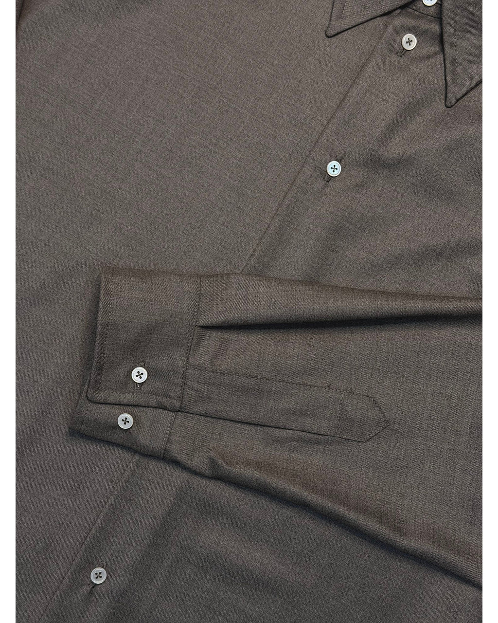 DIVI Grey Super 110s Wool Shirt