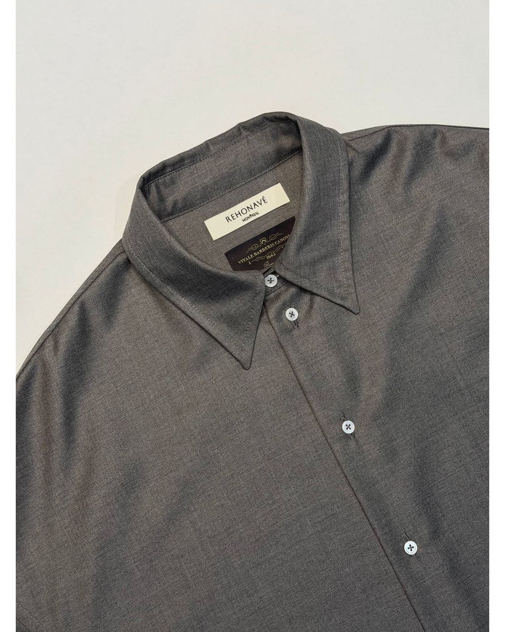 DIVI Grey Super 110s Wool Shirt