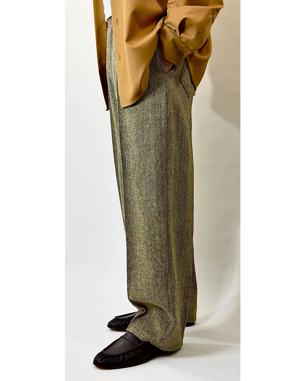 Cactus Heath Harris Tweed Trousers