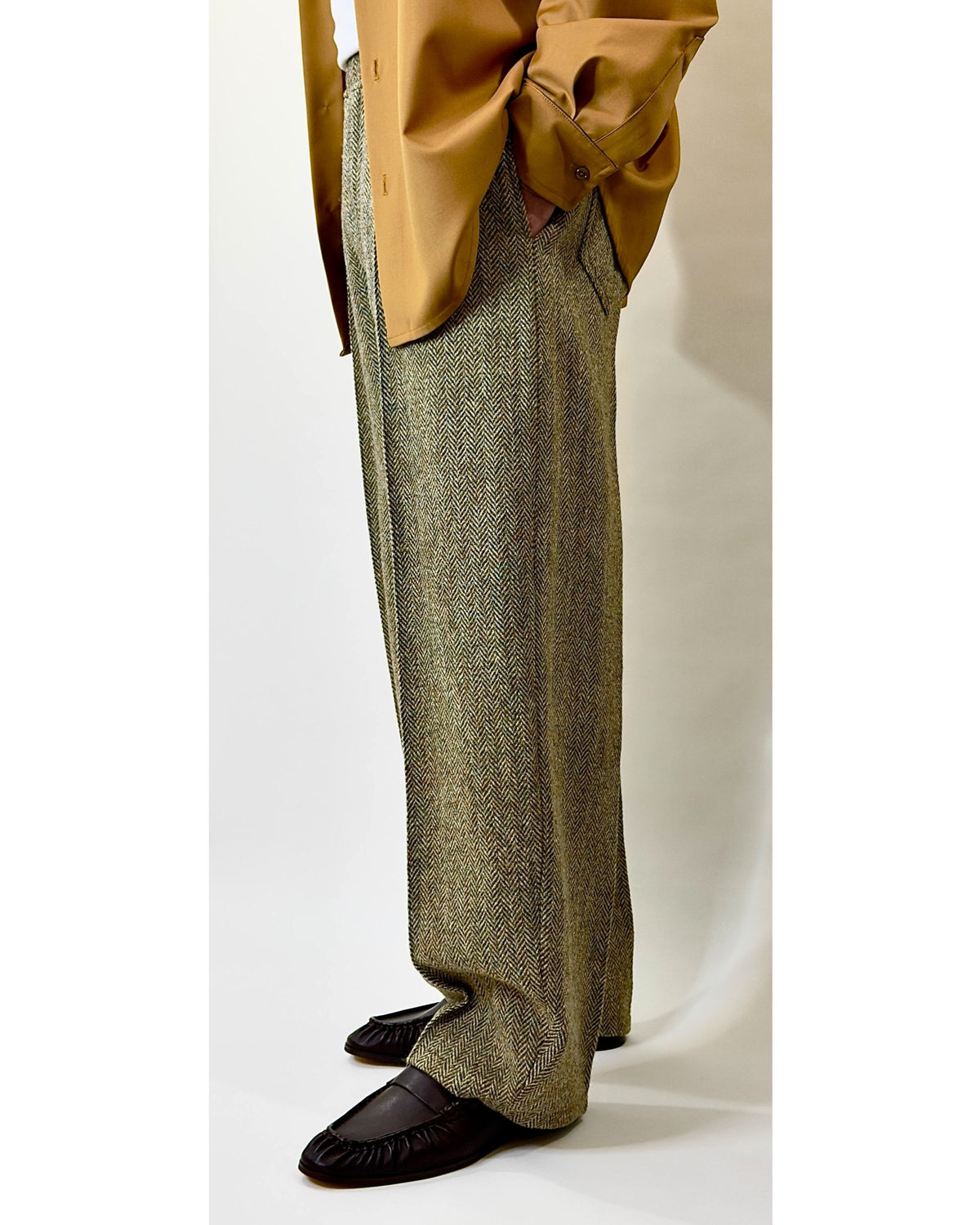 Cactus Heath Harris Tweed Trousers