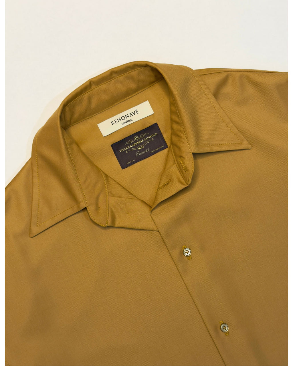 Smelted Ochre Super 110s Wool Shirt