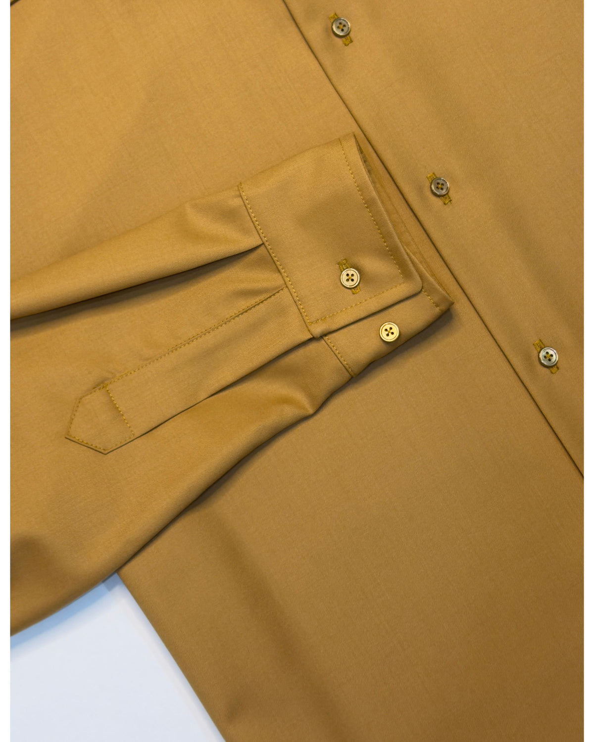 Smelted Ochre Super 110s Wool Shirt