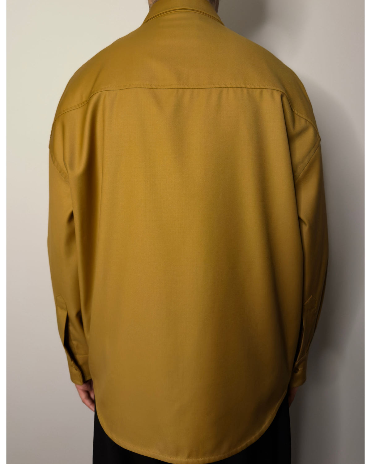 Smelted Ochre Super 110s Wool Shirt