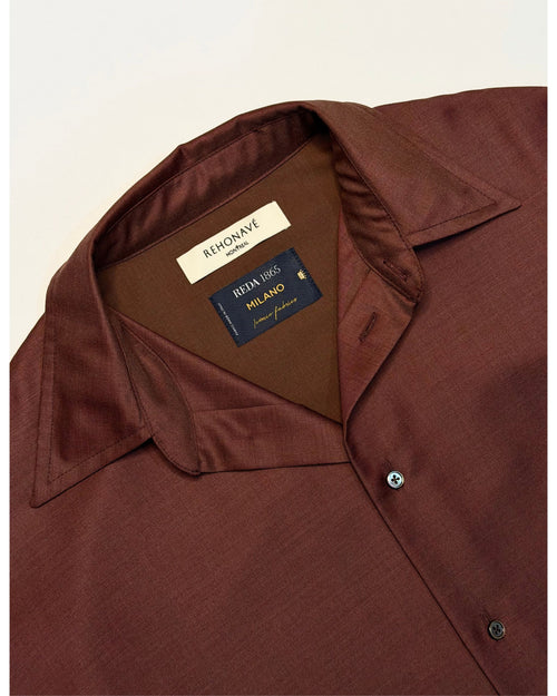 Mineral Madder Super 130s Wool Shirt