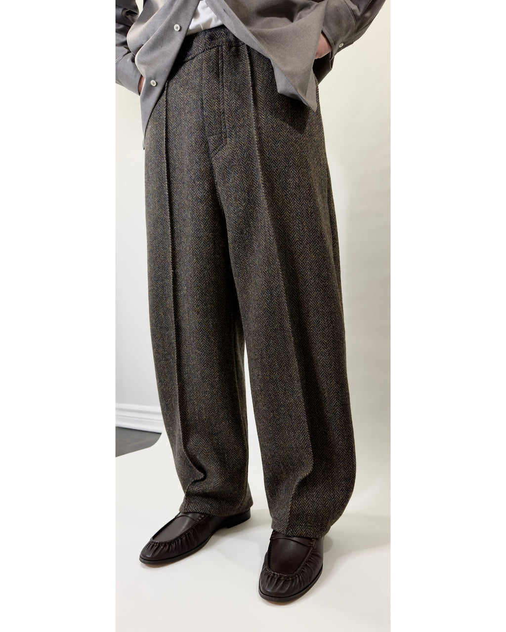 Basalt Rum Harris Tweed Trousers